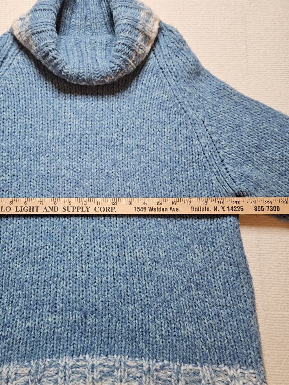 Faded Glory cowl neck wool blend sweater - size Large - Picture 4 of 8